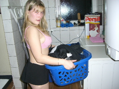housework and playing with dildo